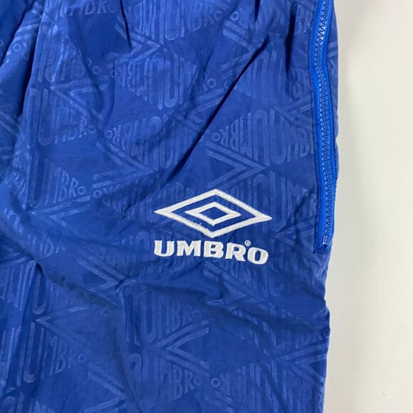 Vintage Umbro Windbreaker Pants Mens XL Soccer Track AOP Spellout All Over Print - Picture 5 of 14